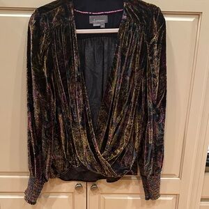 Anthropology velvet woman’s top size M